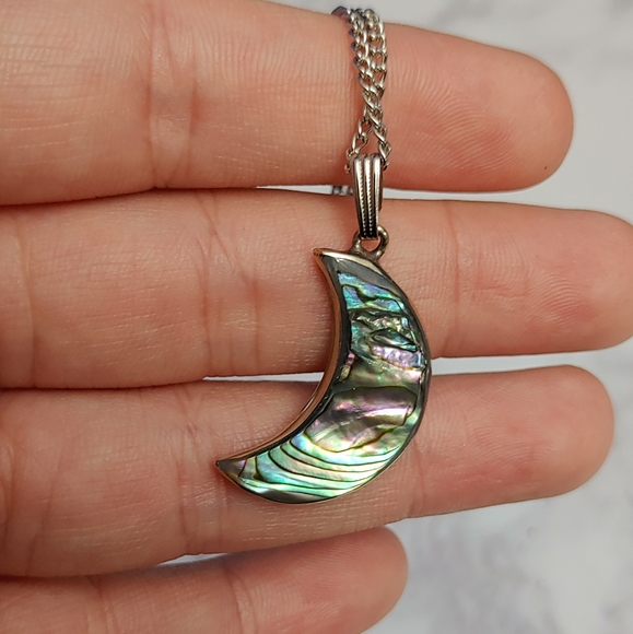Moon Abalone Necklace Set - Picture 4 of 4
